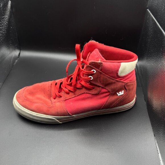 Supra Vaider Mid Red/White — Men’s Size 12 (US) - Picture 2 of 3